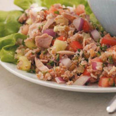 tonijn salade met tabbouleh