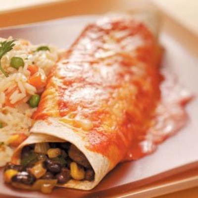 zwarte boon plantaardige enchiladas