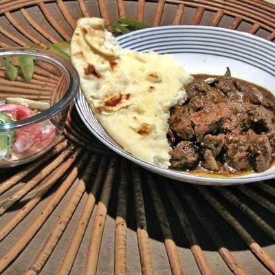 Masala Beef met gember en curry blad