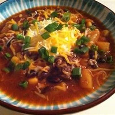 zoete varkensvlees slowcooker chili