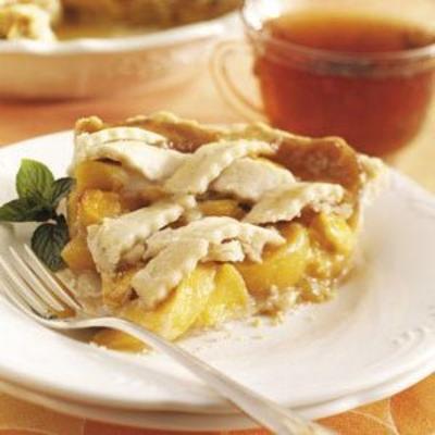 perzik butterscotch taart