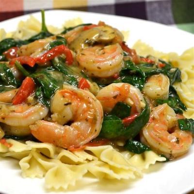 mijn speciale garnalen scampi florentine