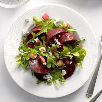 warme geroosterde bietensalade