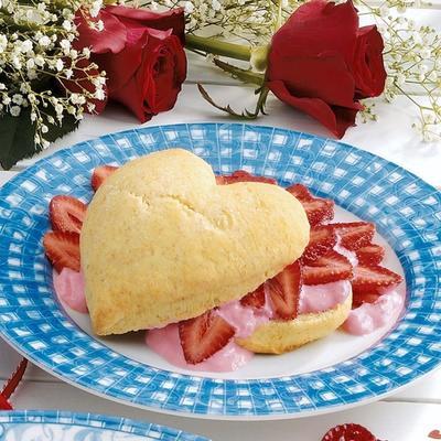 valentijn aardbei shortcake