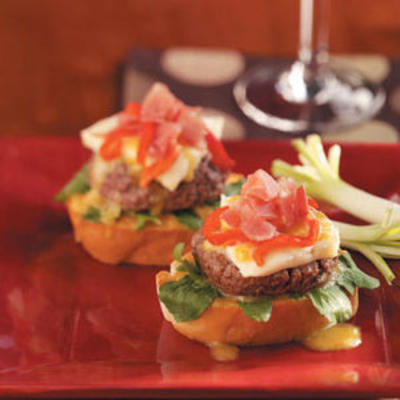 beefstro bruschetta mini burgers