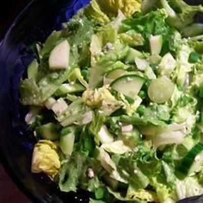 groene en blauwe salade