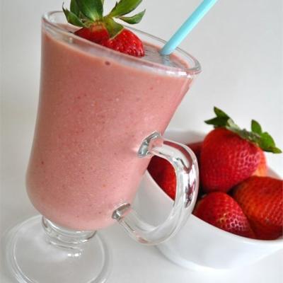 aardbei banaan eiwit smoothie