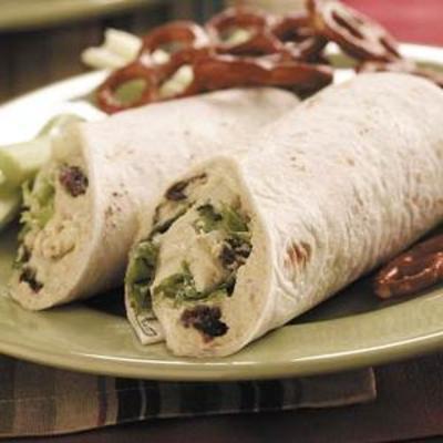 kalkoenappel salade wrap