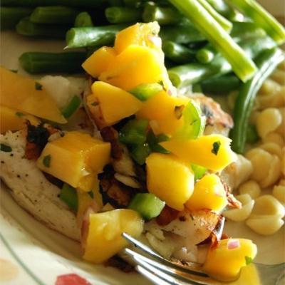 gegrilde tilapia met mangosalsa