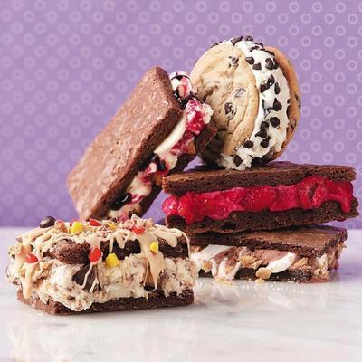 Raspberry-oranje ijs broodjes