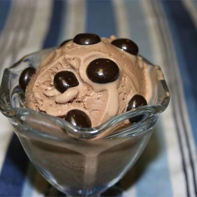 chocolade-hazelnoot soja-ijs
