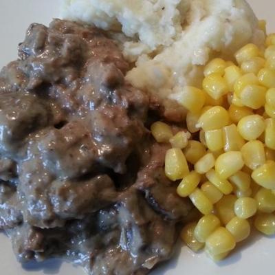 ui eland gebraden stroganoff