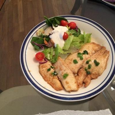 smakelijke sesam tilapia