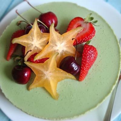 groene thee mousse cheesecake