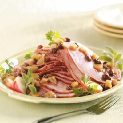 ham met appelrozijnensaus