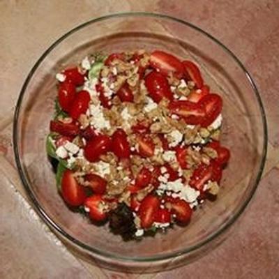 tomaat en aardbei salade