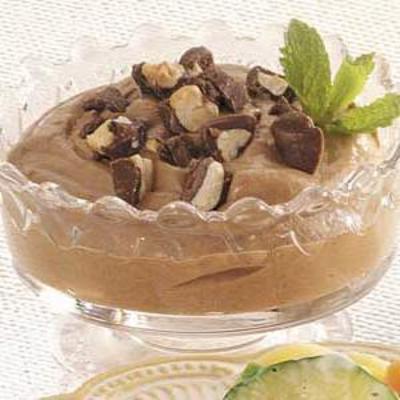 chocolade pindakaas mousse