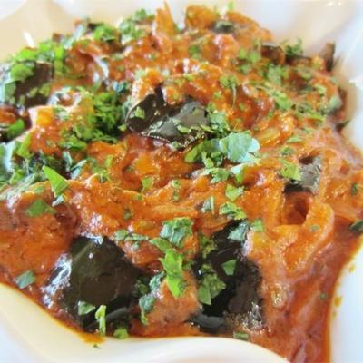 exotische brinjal (pittige aubergine)