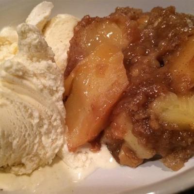 slow cooker apple crisp