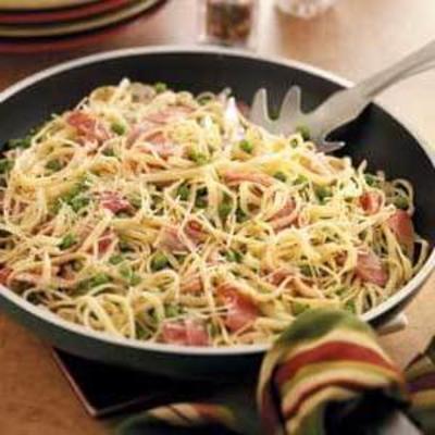 snelle en smakelijke pasta met prosciutto