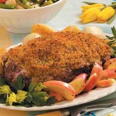 knapperig gebraden lamsvlees