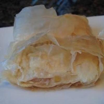 mais chowder phyllo rolls