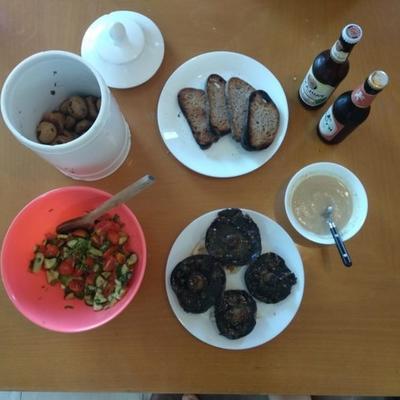 gegrilde paddenstoelen in japanse stijl