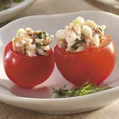 zalm plantaardige snacks