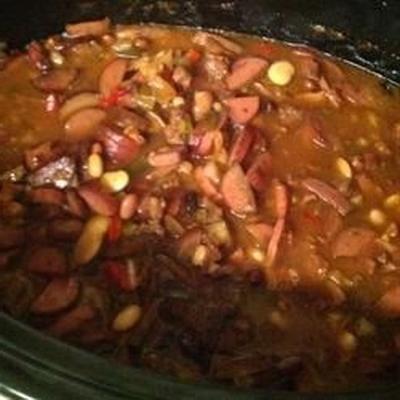 bourbon barbecue slow cooker bonen