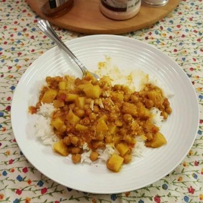 makkelijke kikkererwten curry