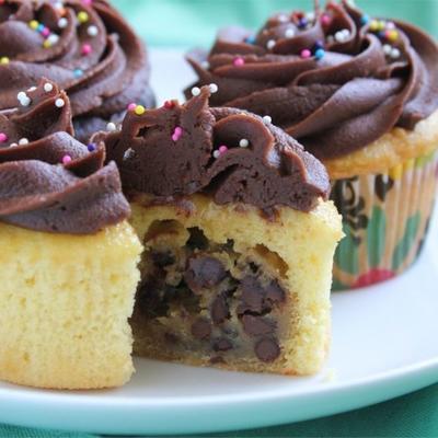 chocolate chip cookie dough cupcake = de beste cupcake. ooit.