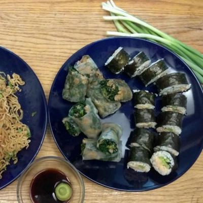 pittige tonijn sushi roll