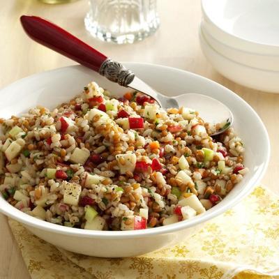 feestelijke salade met drie korrels