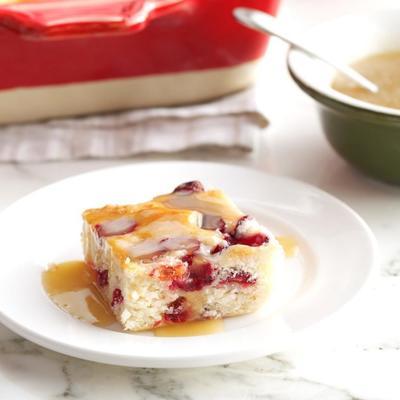 cranberry kerststaven w / caramel saus