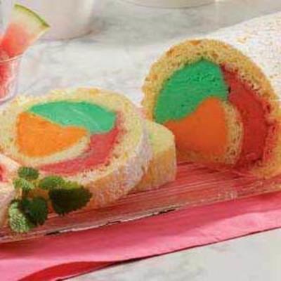 regenboog sherbet roll