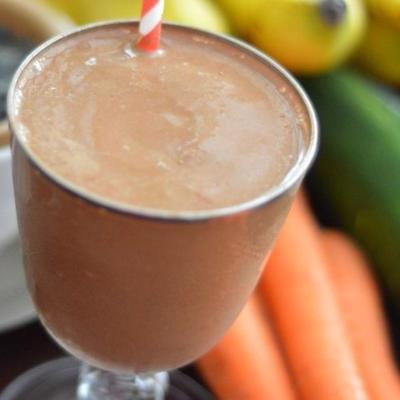 klop het niet totdat je het probeert courgette chocolade banaan moer milkshake