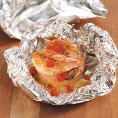 ananas garnalen pakketten