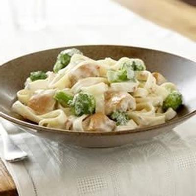 makkelijke kip en broccoli Alfredo