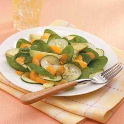 spinazie -avocado oranje toss