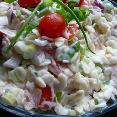 orzo ham salade