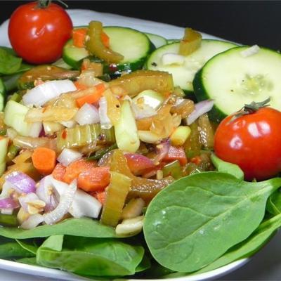 ingemaakte veggie salade