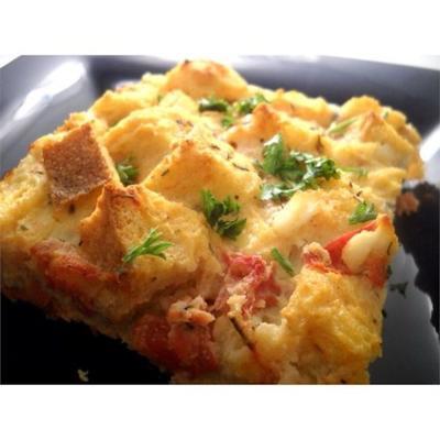 ovengebakken omelet met feta en tomaten