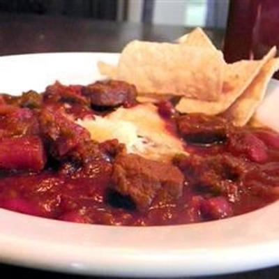 Mexicaanse mol poblano geïnspireerde chili