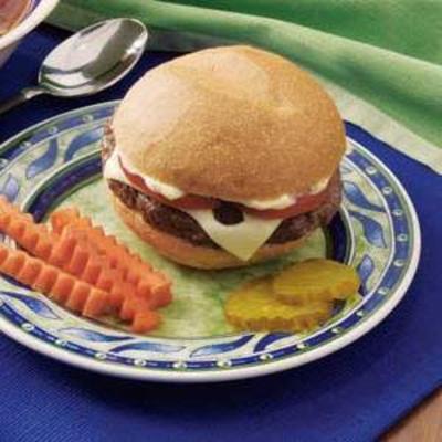 bacon Zwitserse hamburgers
