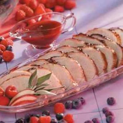 Raspberry gebraden varkensvlees