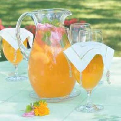 perzikkleurige limonade