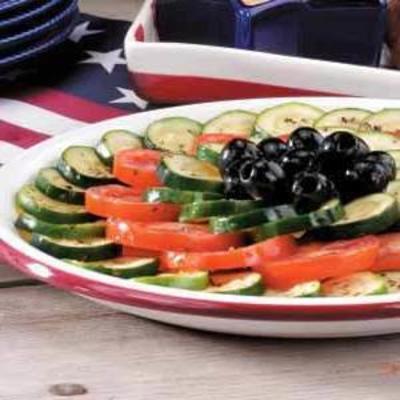 tomaten courgette salade