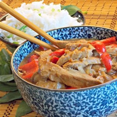 langzaam fornuis Thais varkensvlees met peper