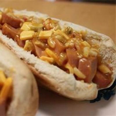 gebakken hotdogsandwiches