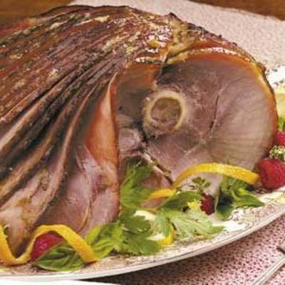 honing-gebakken spiraalvormige ham